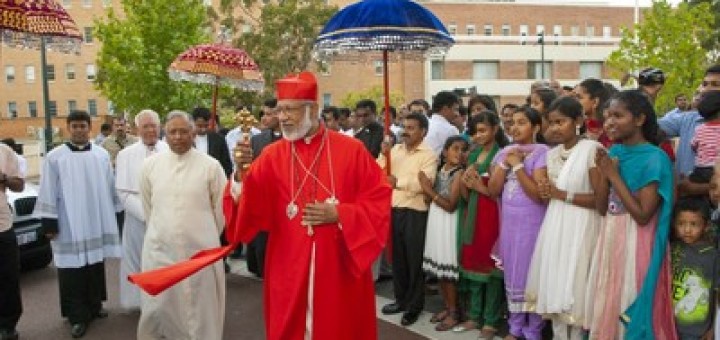 Image result for cardinal george alencherry with a garland of notes